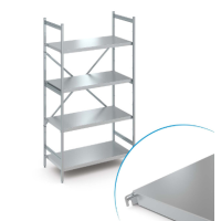 Стационарный стеллаж со сплошной полкой