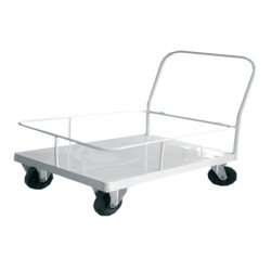 Тележка межкорпусная для перевозки медицинских грузов с одной ручкой и съемным ограждением МСК-509